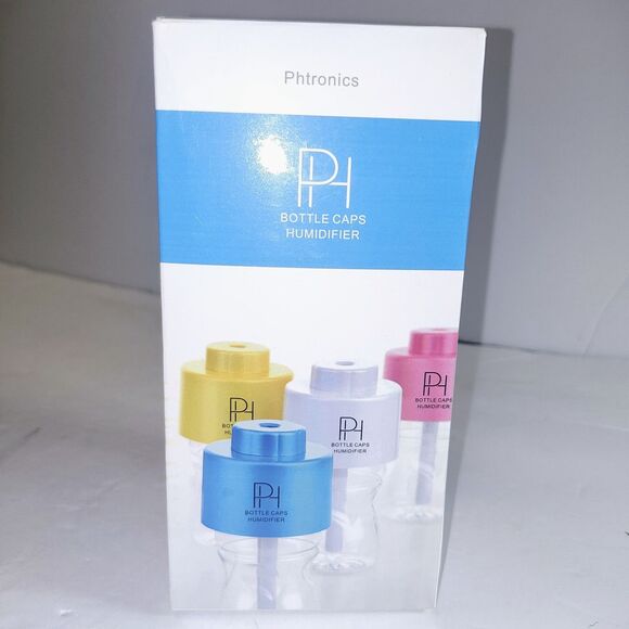 Mini Portable Blue Bottle Cap Air Humidifier With USB Cable for Office & Home - Picture 8 of 11